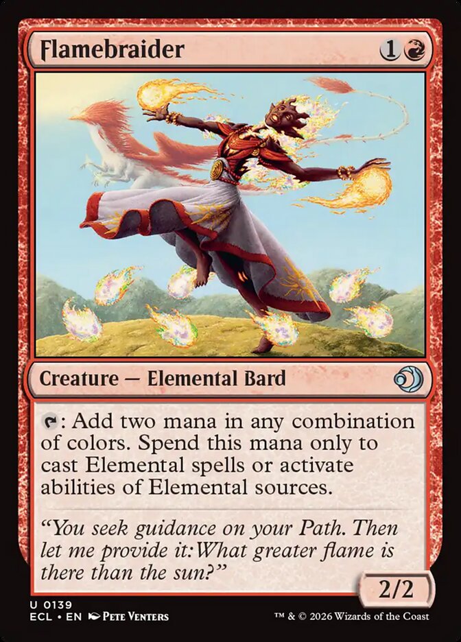 Flamebraider – Uncommon Magic: The Gathering card from Lorwyn Eclipsed (#139)