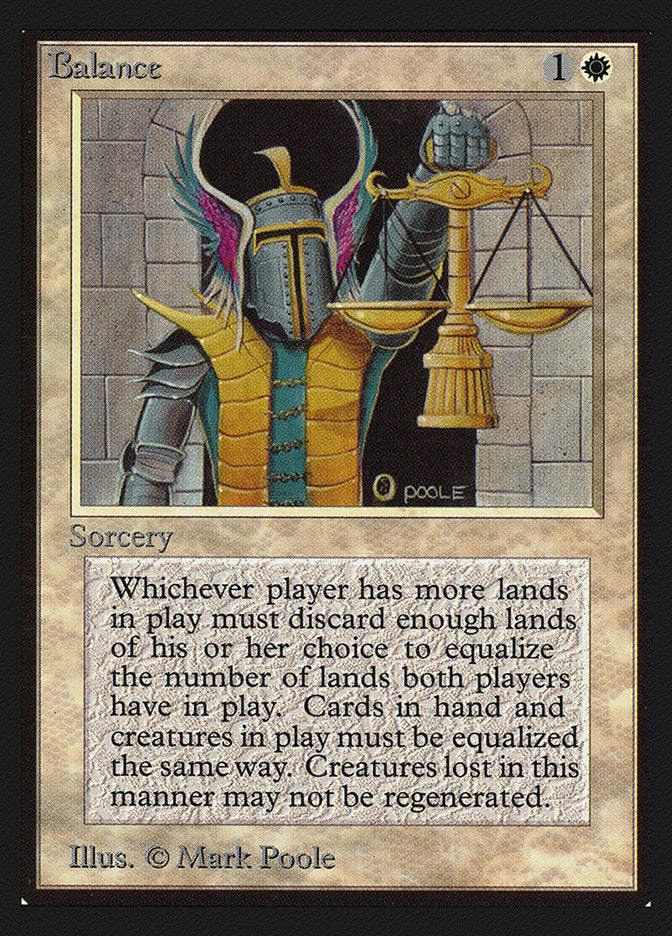 Balance – Rare Magic: The Gathering card from Intl. Collectors' Edition (#3)