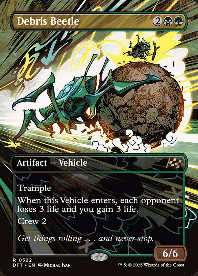 Debris Beetle – Rare Magic: The Gathering card from Aetherdrift (#322)