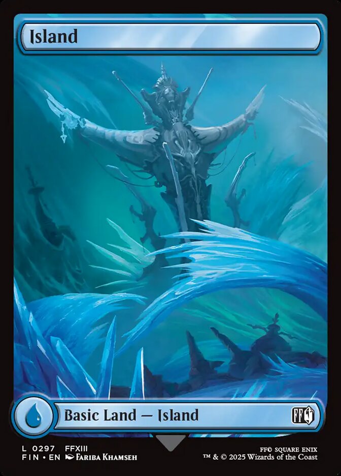 Island – Common Magic: The Gathering card from Final Fantasy (#297)