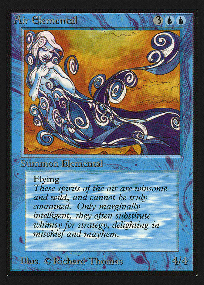 Air Elemental – Uncommon Magic: The Gathering card from Intl. Collectors' Edition (#47)