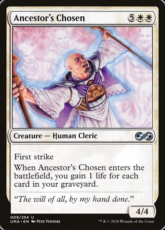 Ancestor's Chosen – Uncommon Magic: The Gathering card from Ultimate Masters (#9)