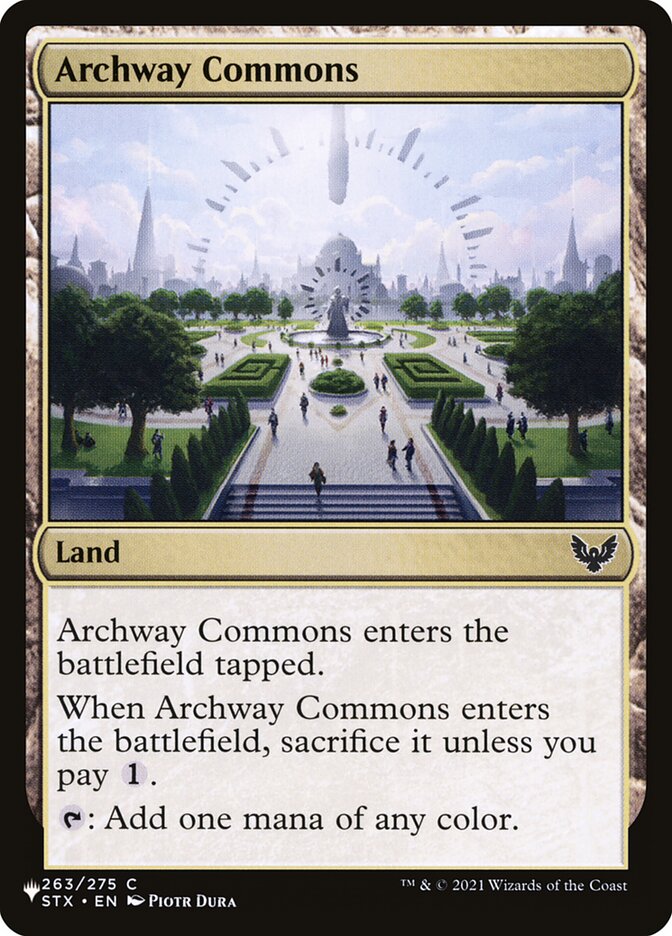 Archway Commons – Common Magic: The Gathering card from The List (#STX-263)