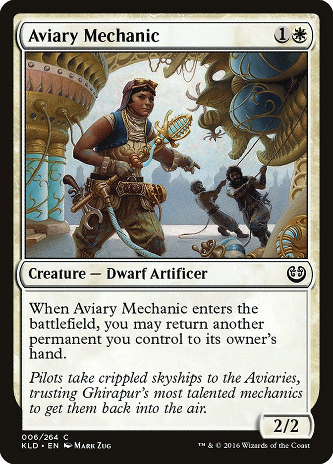 Aviary Mechanic – Common Magic: The Gathering card from Kaladesh (#6)
