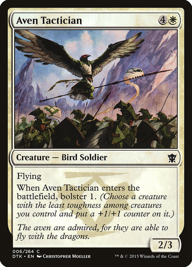 Aven Tactician – Common Magic: The Gathering card from Dragons of Tarkir (#6)