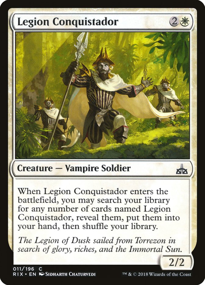 Legion Conquistador – Common Magic: The Gathering card from Rivals of Ixalan (#11)