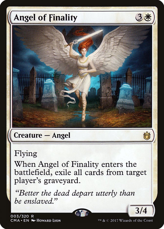 Angel of Finality – Rare Magic: The Gathering card from Commander Anthology (#3)