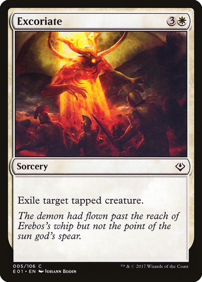 Excoriate – Common Magic: The Gathering card from Archenemy: Nicol Bolas (#5)