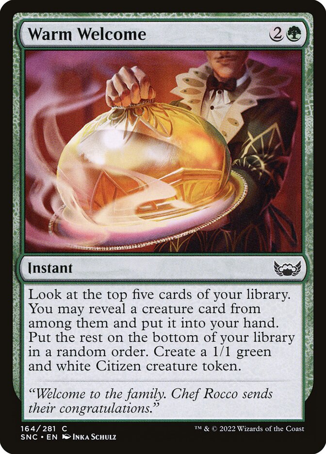 Warm Welcome – Common Magic: The Gathering card from Streets of New Capenna (#164)
