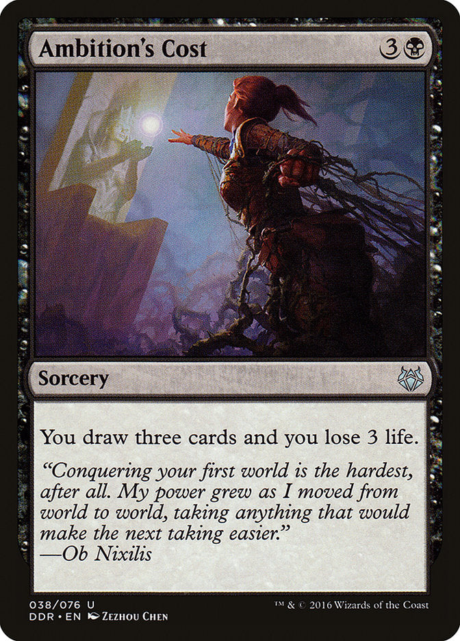 Ambition's Cost – Uncommon Magic: The Gathering card from Duel Decks: Nissa vs. Ob Nixilis (#38)