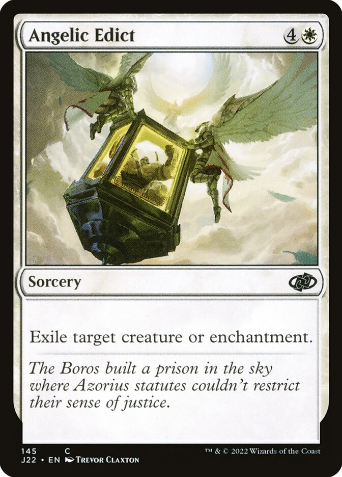 Angelic Edict – Common Magic: The Gathering card from Jumpstart 2022 (#145)