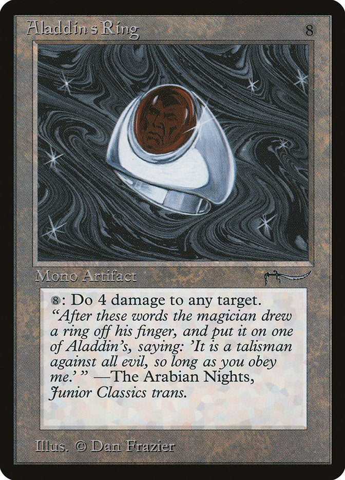Aladdin's Ring – Rare Magic: The Gathering card from Arabian Nights (#57)