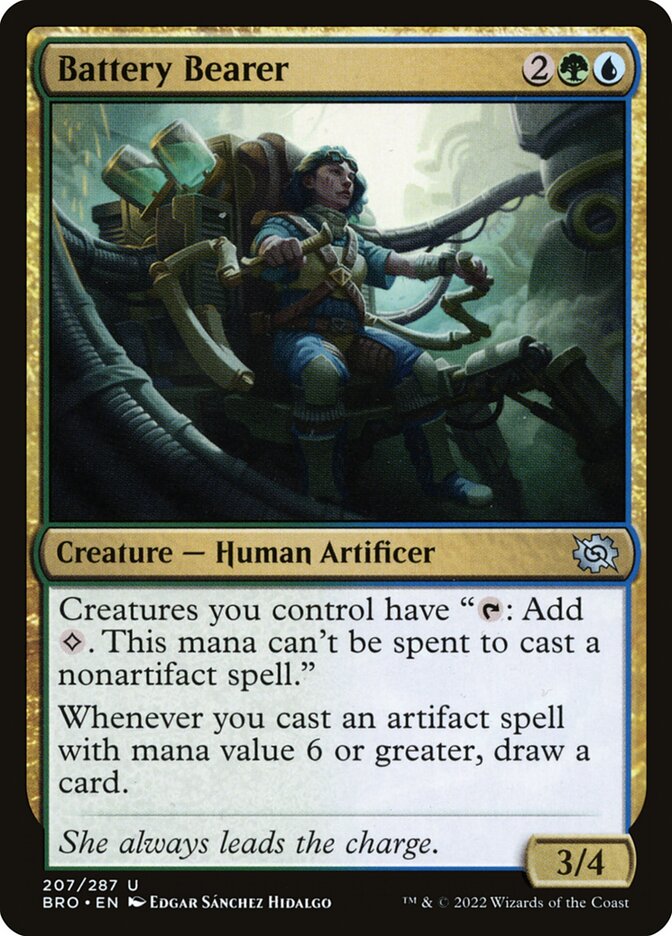 Battery Bearer – Uncommon Magic: The Gathering card from The Brothers' War (#207)