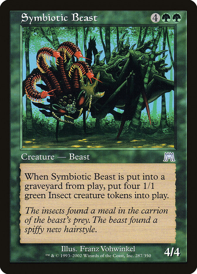 Symbiotic Beast – Uncommon Magic: The Gathering card from Onslaught (#287)