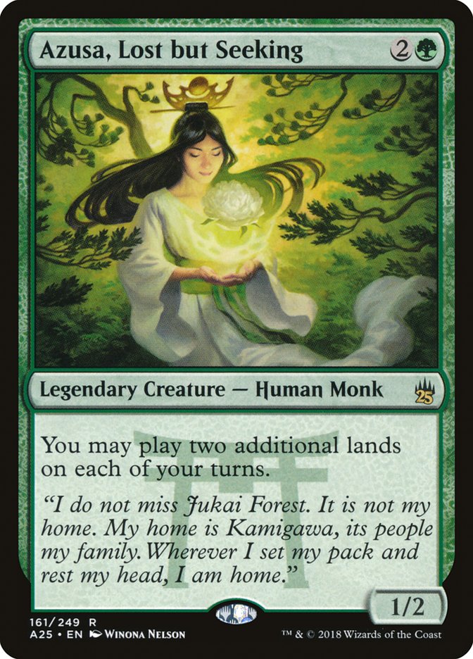 Azusa, Lost but Seeking – Rare Magic: The Gathering card from Masters 25 (#161)