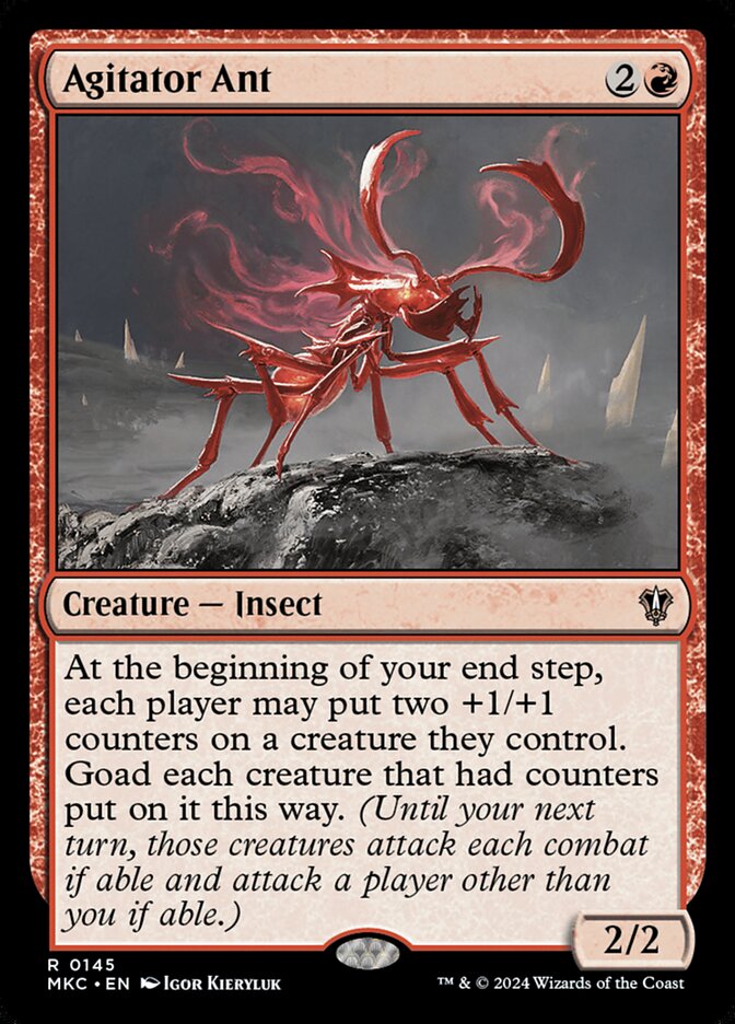 Agitator Ant – Rare Magic: The Gathering card from Murders at Karlov Manor Commander (#145)