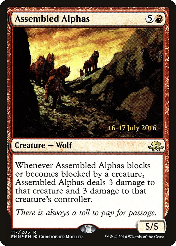 Assembled Alphas – Rare Magic: The Gathering card from Eldritch Moon Promos (#117s)