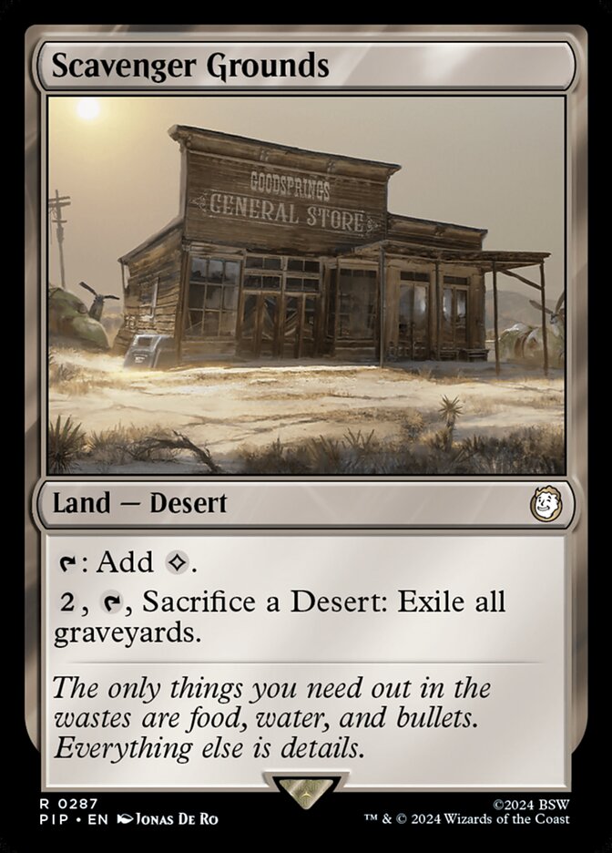 Scavenger Grounds – Rare Magic: The Gathering card from Fallout (#287)