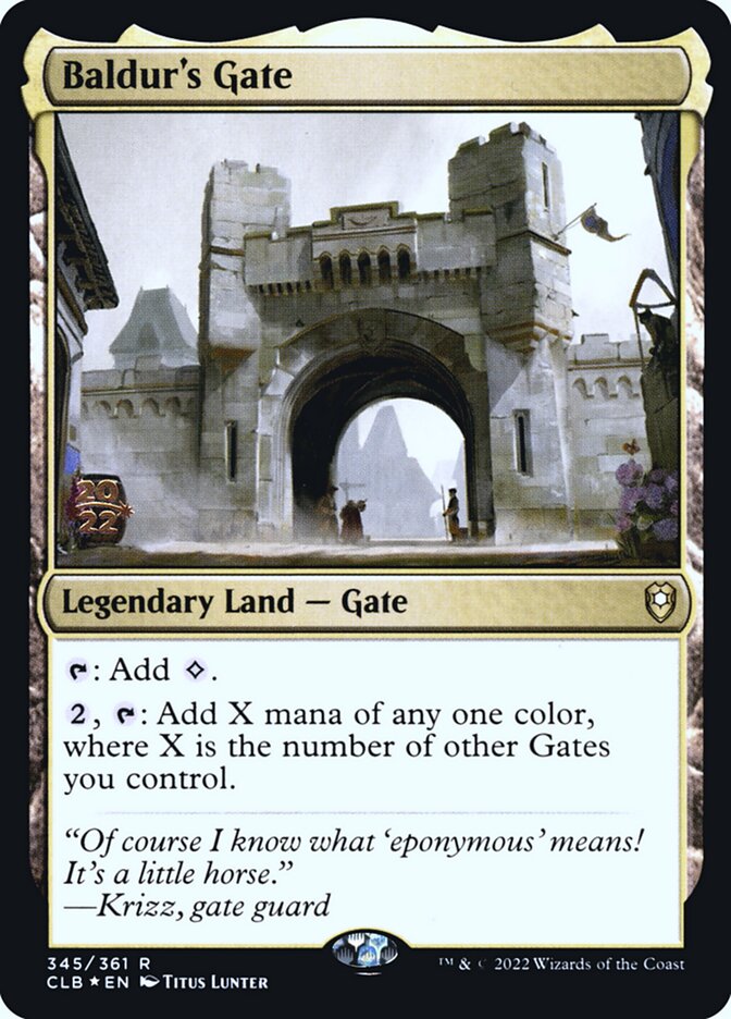 Baldur's Gate – Rare Magic: The Gathering card from Battle for Baldur's Gate Promos (#345s)
