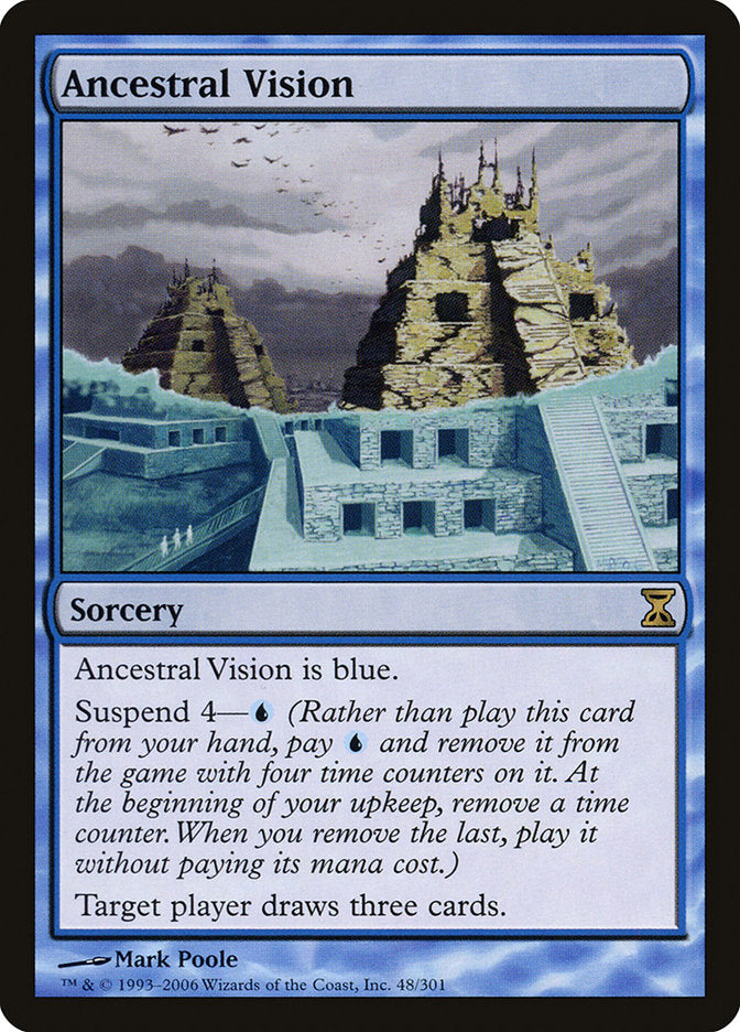 Ancestral Vision – Rare Magic: The Gathering card from Time Spiral (#48)