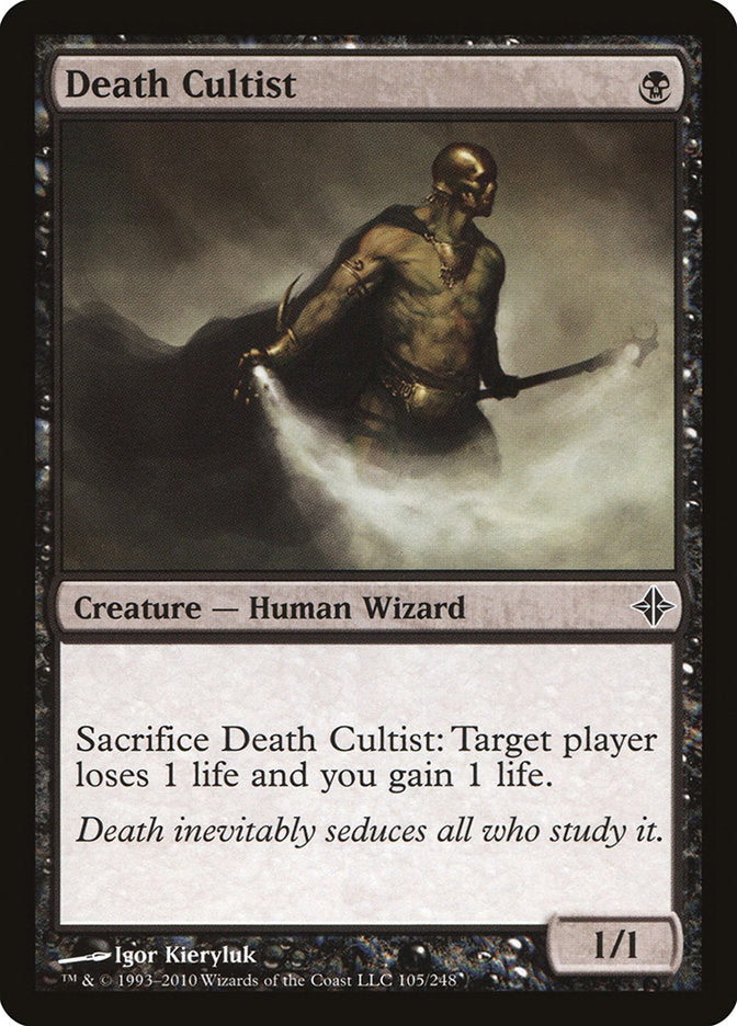 Death Cultist – Common Magic: The Gathering card from Rise of the Eldrazi (#105)