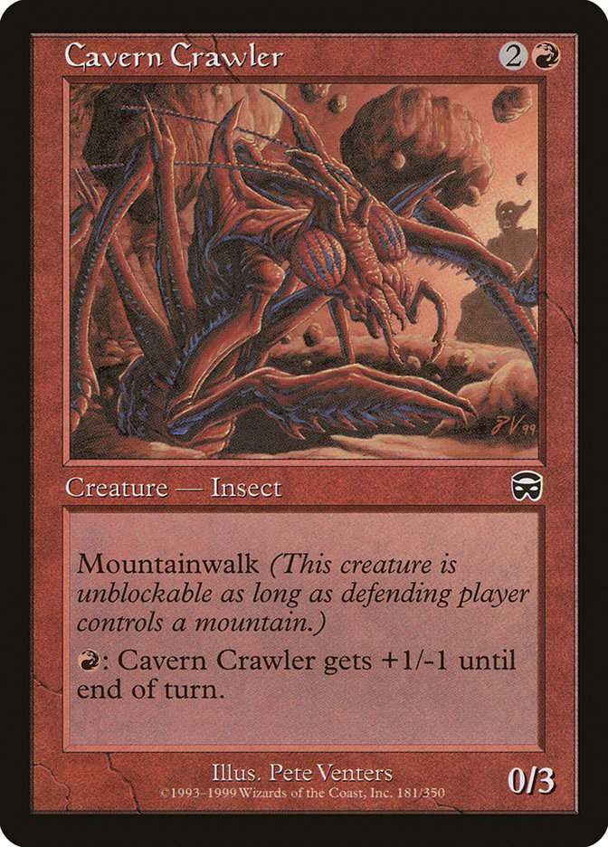 Cavern Crawler – Common Magic: The Gathering card from Mercadian Masques (#181)