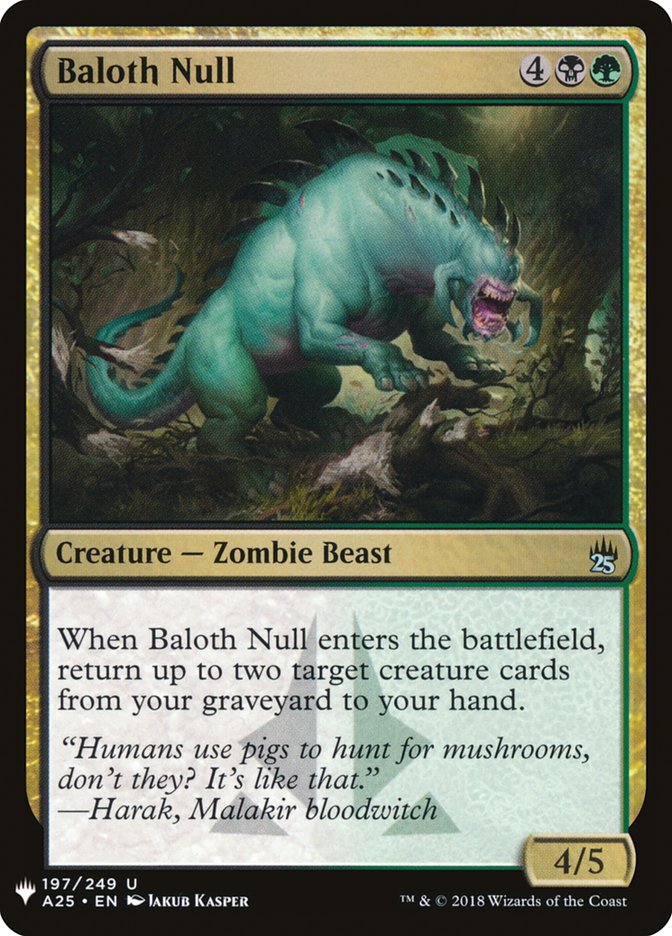 Baloth Null – Uncommon Magic: The Gathering card from The List (#A25-197)