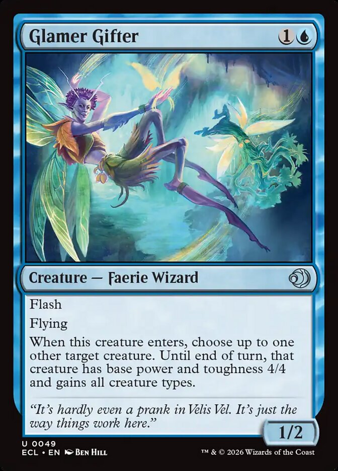 Glamer Gifter – Uncommon Magic: The Gathering card from Lorwyn Eclipsed (#49)