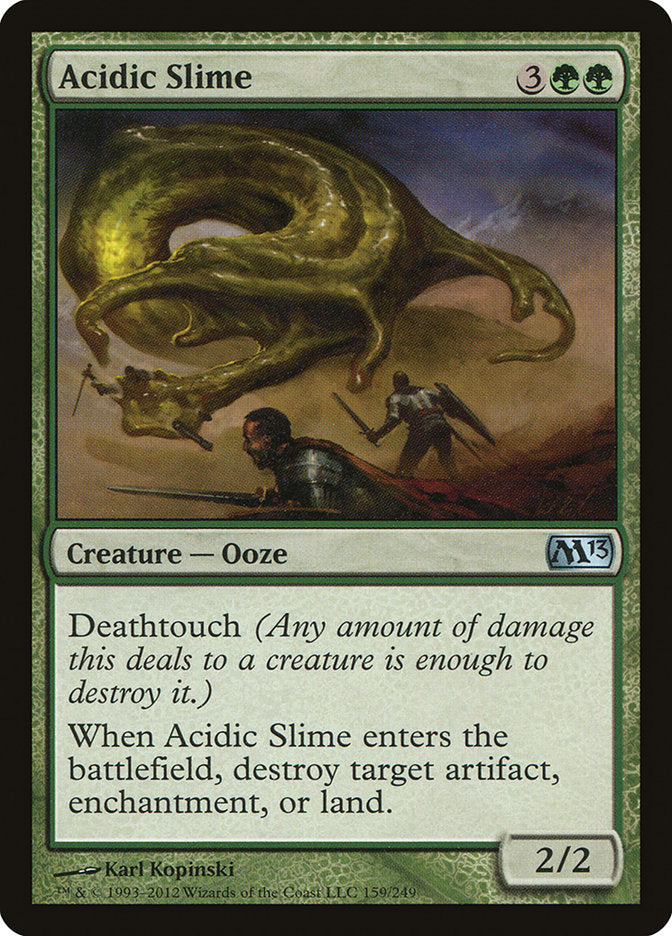Acidic Slime – Uncommon Magic: The Gathering card from Magic 2013 (#159)