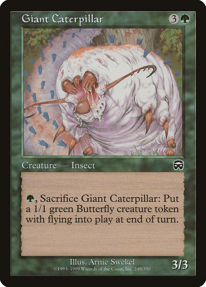Giant Caterpillar – Common Magic: The Gathering card from Mercadian Masques (#249)