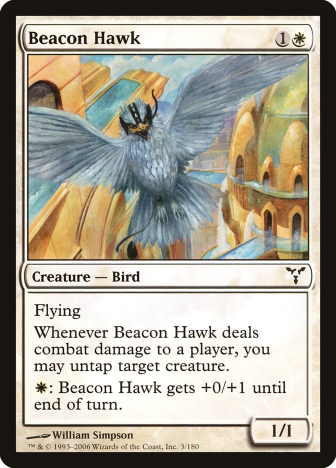 Beacon Hawk – Common Magic: The Gathering card from Dissension (#3)