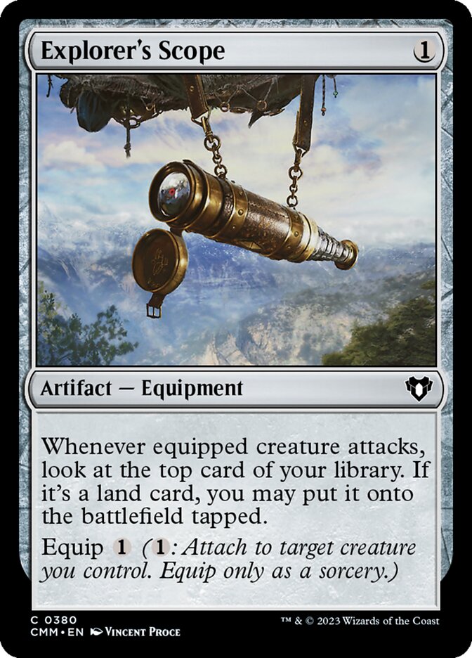 Explorer's Scope – Common Magic: The Gathering card from Commander Masters (#380)