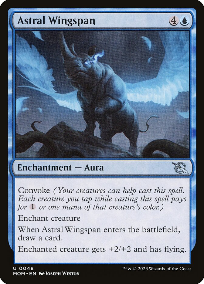 Astral Wingspan – Uncommon Magic: The Gathering card from March of the Machine (#48)