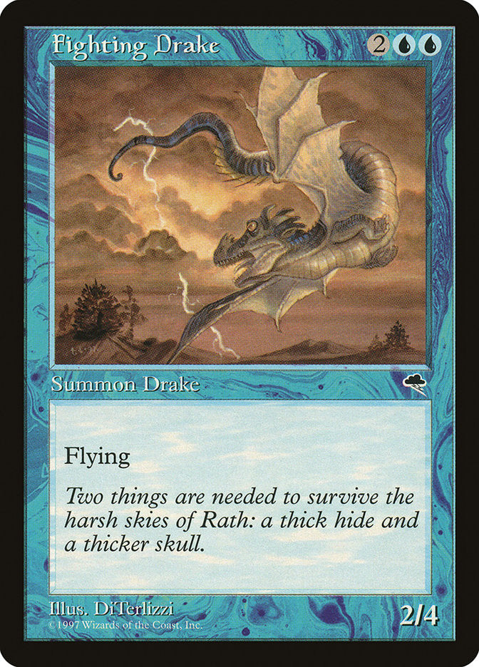 Fighting Drake – Uncommon Magic: The Gathering card from Tempest (#63)