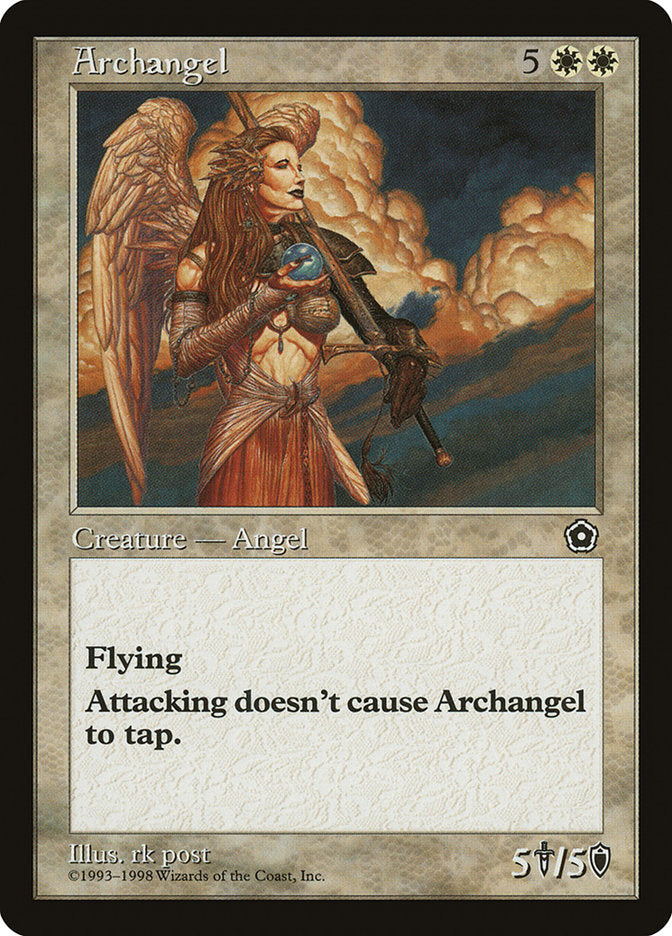 Archangel – Rare Magic: The Gathering card from Portal Second Age (#11)