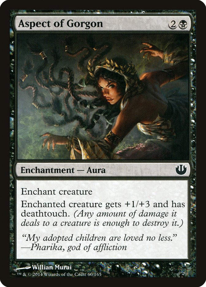 Aspect of Gorgon – Common Magic: The Gathering card from Journey into Nyx (#60)