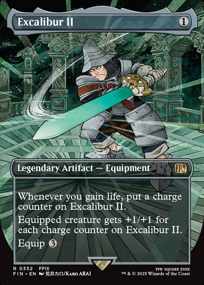 Excalibur II – Rare Magic: The Gathering card from Final Fantasy (#352)
