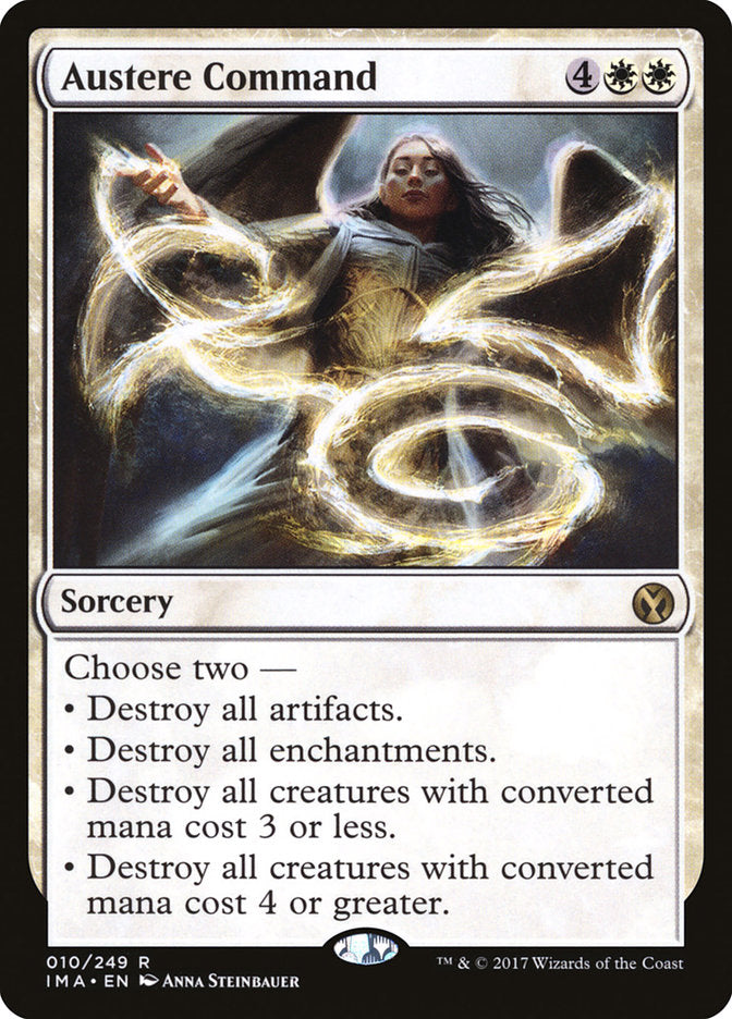 Austere Command – Rare Magic: The Gathering card from Iconic Masters (#10)