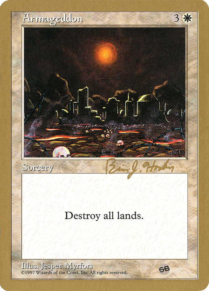 Armageddon – Rare Magic: The Gathering card from World Championship Decks 1998 (#bh7asb)
