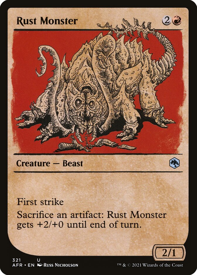 Rust Monster – Uncommon Magic: The Gathering card from Adventures in the Forgotten Realms (#321)
