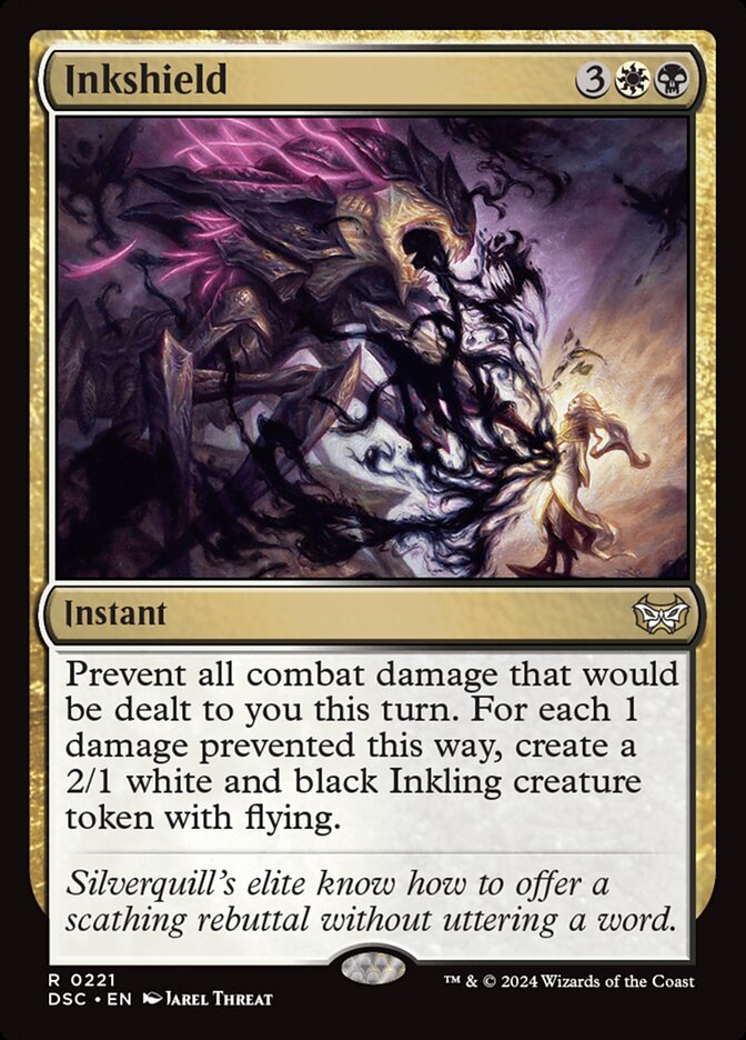 Inkshield – Rare Magic: The Gathering card from Duskmourn: House of Horror Commander (#221)