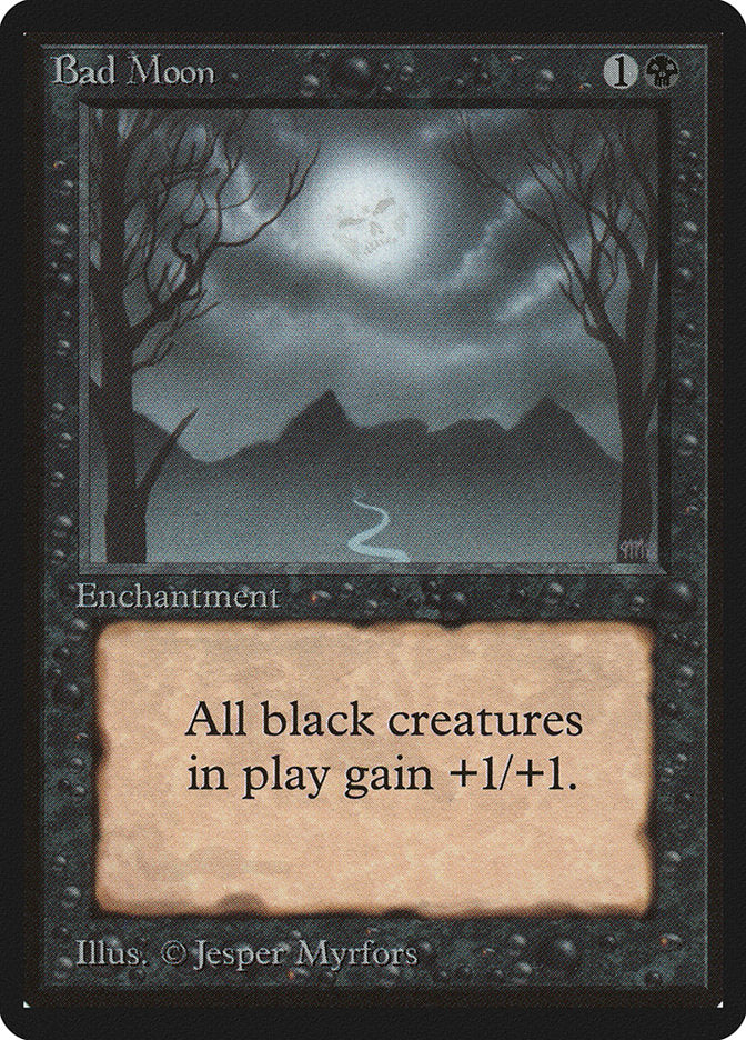 Bad Moon – Rare Magic: The Gathering card from Limited Edition Beta (#94)
