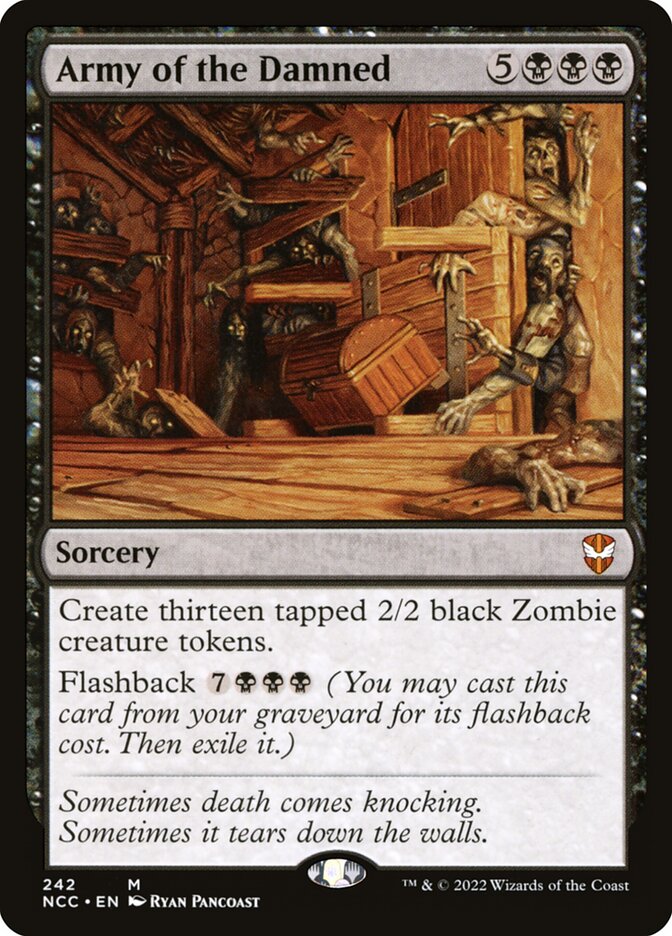 Army of the Damned – Mythic Magic: The Gathering card from New Capenna Commander (#242)