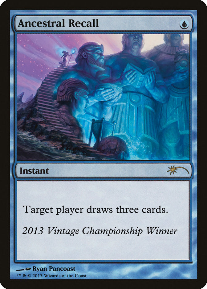Ancestral Recall – Rare Magic: The Gathering card from Vintage Championship (#2013)