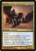 Archon of the Triumvirate – Rare Magic: The Gathering card from Return to Ravnica (#142)