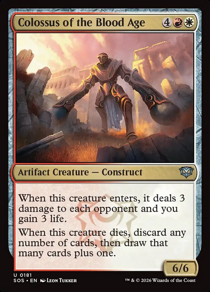 Colossus of the Blood Age – Uncommon Magic: The Gathering card from Secrets of Strixhaven (#181)