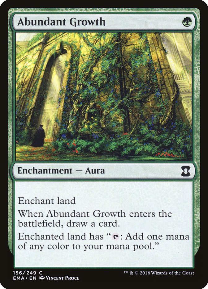 Abundant Growth – Common Magic: The Gathering card from Eternal Masters (#156)