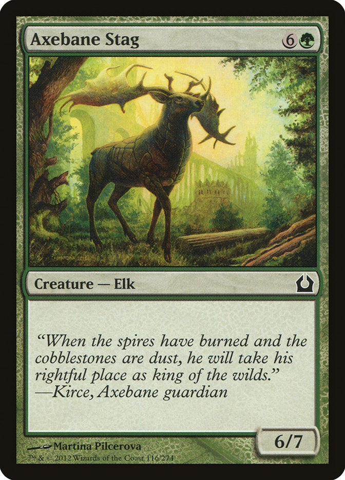Axebane Stag – Common Magic: The Gathering card from Return to Ravnica (#116)
