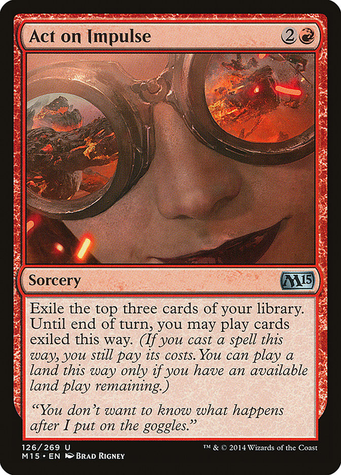 Act on Impulse – Uncommon Magic: The Gathering card from Magic 2015 (#126)