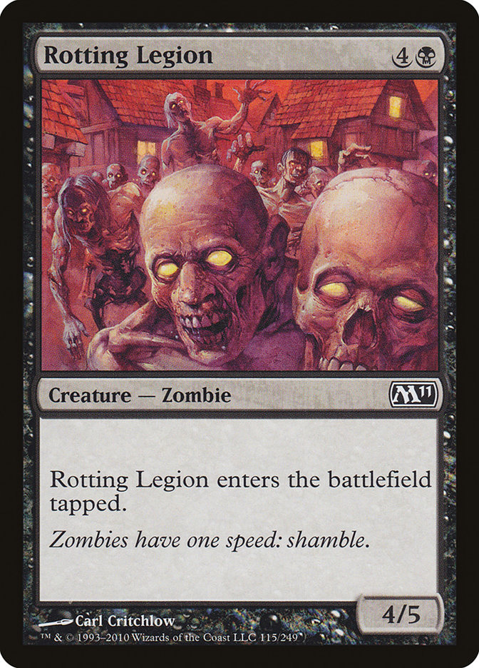 Rotting Legion – Common Magic: The Gathering card from Magic 2011 (#115)